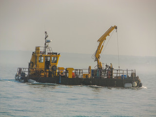 cargo ship in the port