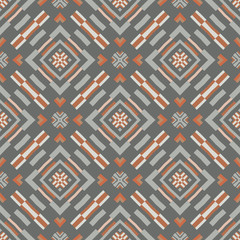 Creative color abstract geometric pattern, vector seamless, can be used for printing onto fabric, interior, design, textile, tiles, pillows.