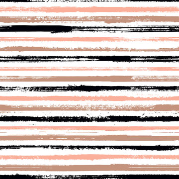 Grunge stripes seamless vector background pattern.