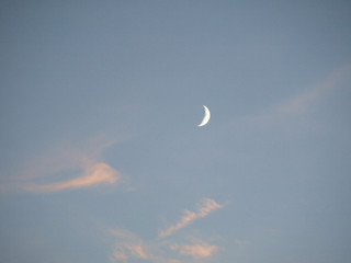 Crescent Moon at Sunset
