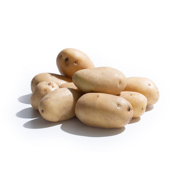 Sila Potatoes - from Sila mountain - Isolated on White Background