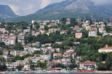 Fototapeta na wymiar coast of the Bay of Kotor