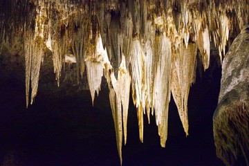 Rock Formations inside Carlsbad Carven in New Mexico