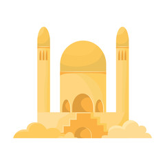 Sand castle vector icon.Cartoon vector icon isolated on white background sand castle .