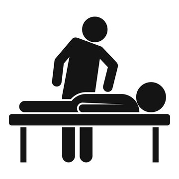 recommend clip art: Chiropractor treatment icon. Simple illustration of chiropractor treatment vector icon for web design isolated on white background