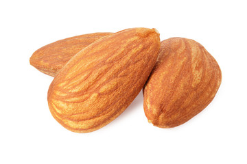 orange with green leaf isolated on white background. healthy food.