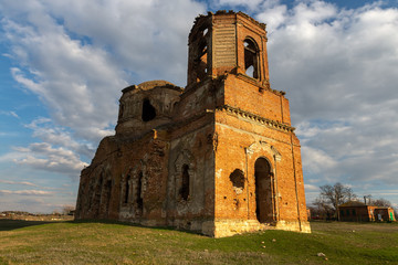 The destroyed church Sacred Surb-Karapeta John Predteche in the farm Nesvetay. Rostov-na-Donu region. Russia