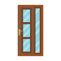 Door vector icon.Cartoon vector icon isolated on white background door .