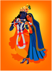 Lord Krishna and Radha