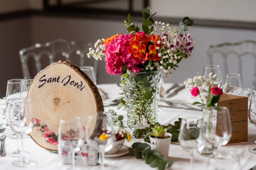 bridal bouquet and floral art for different ceremony
