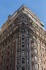 Detail of an historic building in central new york city, manhattan