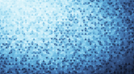 Abstract blur multicolored background of triangles. Polygonal defocused backdrop.