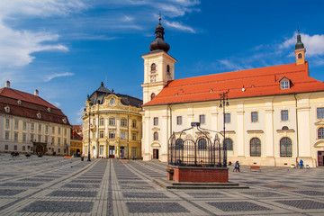Naklejka na ściany i meble Sibiu, Transylvania, Romania