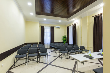 Interior of a presentation meeting room in a hotel