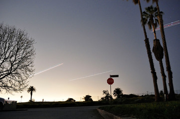 Abstract planes takeoff LAX