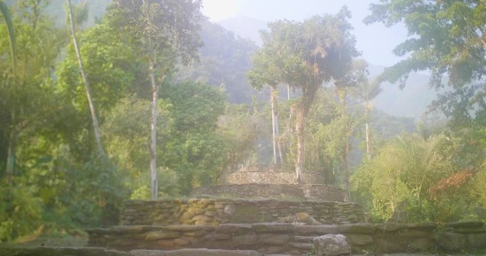 The Famous and Tourist Tayrona Park, the Ciudad Perdida (Lost City) in Magdalena / Colombia, full of Nature, Vegetation, History and Culture