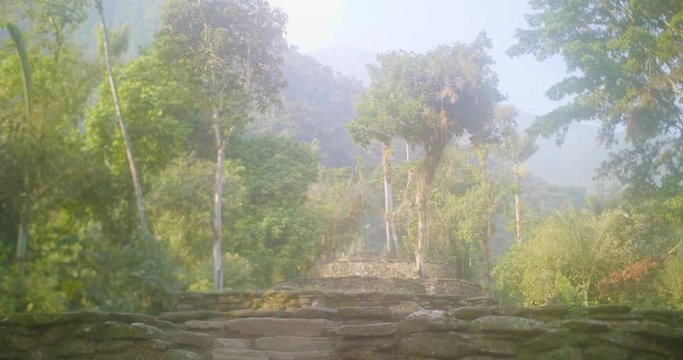 The Famous and Tourist Tayrona Park, the Ciudad Perdida (Lost City) in Magdalena / Colombia, full of Nature, Vegetation, History and Culture