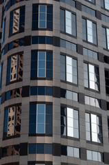 windows of modern office building