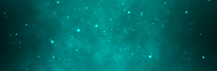 Deep Blue Horizonta Dramatic Background With Beautiful Universe Dust with Stars Bokeh