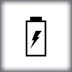 Phone Battery Charging Icon, Recharge Symbol, Energy Sign