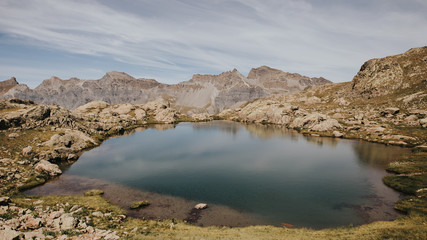 Fototapeta na wymiar Les lacs de Morgon dans le Parc National du Mercantour