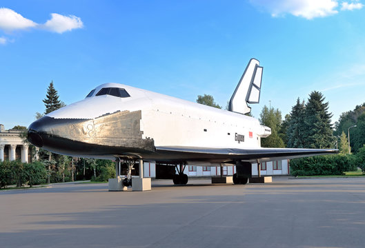 Copy of the Soviet space shuttle called Buran. Buran made one test flight in space on November 15, 1988.