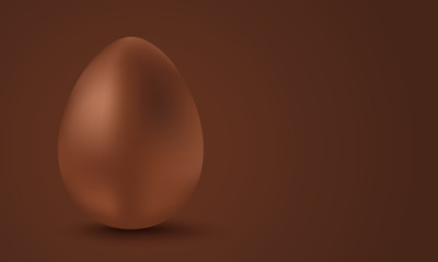 Vector chocolate egg for Easter