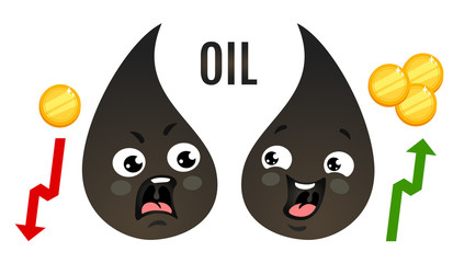 Trade of oil and money