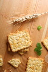 cracker, dry biscuit background