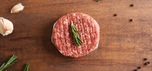 burger cutlet from beef