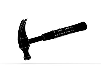 3d illustration of hammer isolated