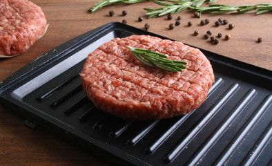 burger cutlet from beef