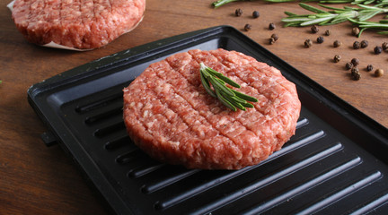 burger cutlet from beef