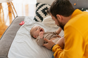 Father and baby