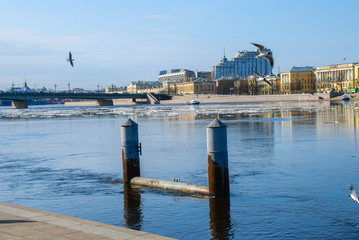 Embankment of the Neva river