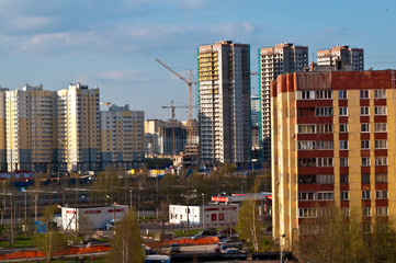 Naklejka premium view of the city
