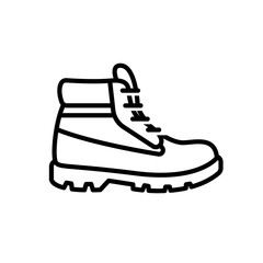 Boot Shoe - minimal thin line web icon. Outline icons collection. Simple vector illustration