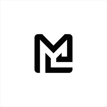 letter ml logo design vector image , letter ml  icon logo design , m ml logo letter 