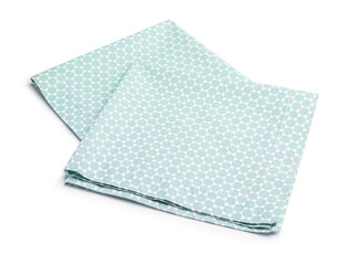 Fototapeta premium Clean napkins on white background