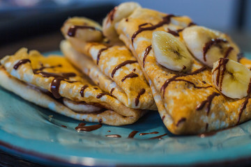 Banana Chocolate Crepes