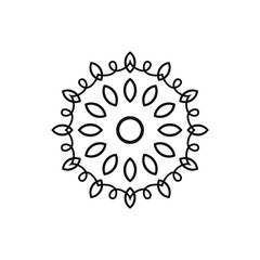 Flower abstract pattern design vector