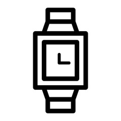 Watch icon in line style.