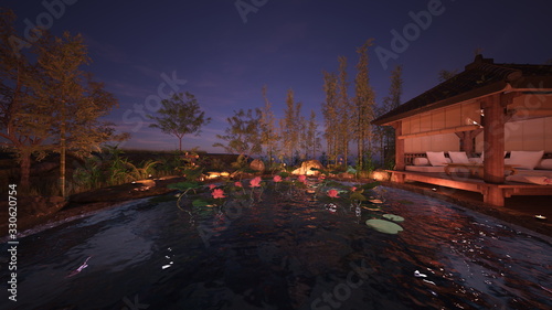 和風庭園 Wall Mural Wallpaper Murals Wallsheaven Tsuneomp