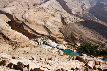 Wadi e Canyon tra i monti Hajiar in OMAN