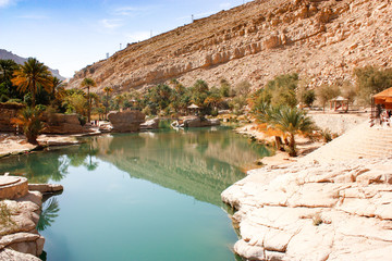 Wadi e Canyon tra i monti Hajiar in OMAN