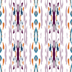 Batik, Hand Drawn. Paint Texture Seamless 