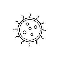 Virus, bacterium icon. Simple line, outline vector elements of epidemic for ui and ux, website or mobile application