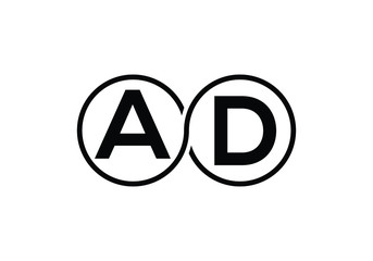 A D Initial Letter Logo design vector template, Graphic Alphabet Symbol for Corporate Business Identity
