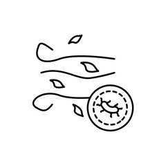 Obraz premium Virus, wind icon. Simple line, outline vector elements of epidemic for ui and ux, website or mobile application
