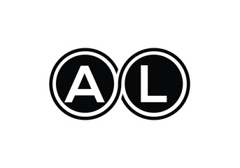 A L Initial Letter Logo design vector template, Graphic Alphabet Symbol for Corporate Business Identity